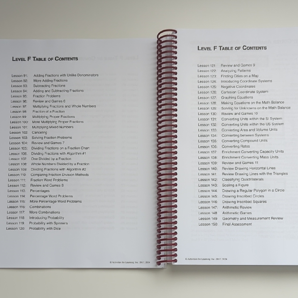 RightStart Math Level F Lessons (Second Edition) - Picture 5 of 10